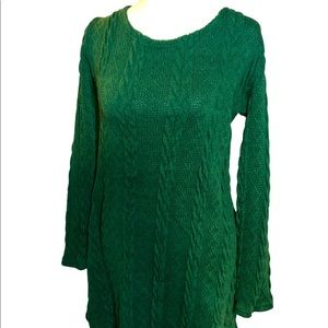 Women’s green sweater dress